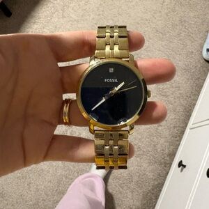 Fossil Men's Gold and Black Watch